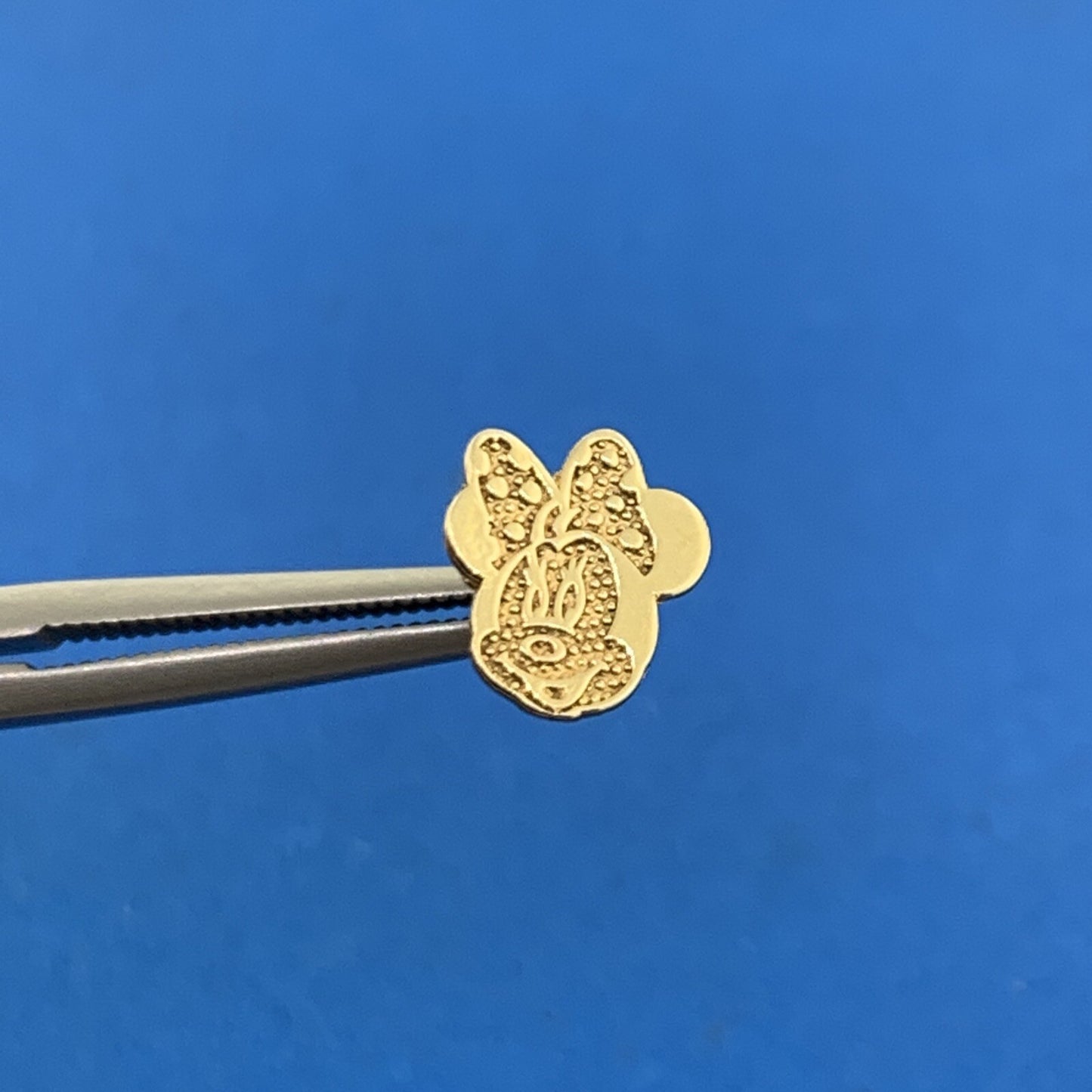 Disney Jacmel Mauritius JCM 10K Yellow Gold Minnie Mouse Stud Earrings