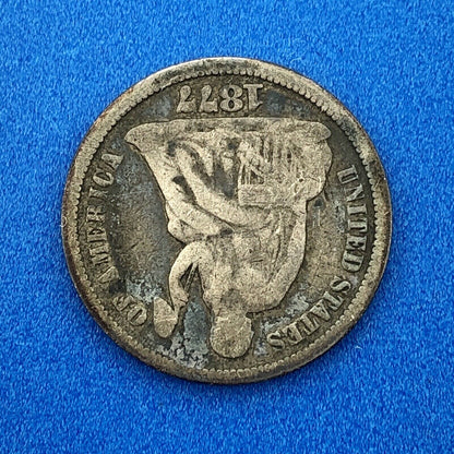 1877 P Silver Seated Liberty Dime 10c Better Key Scarce Philadelphia Mint Coin