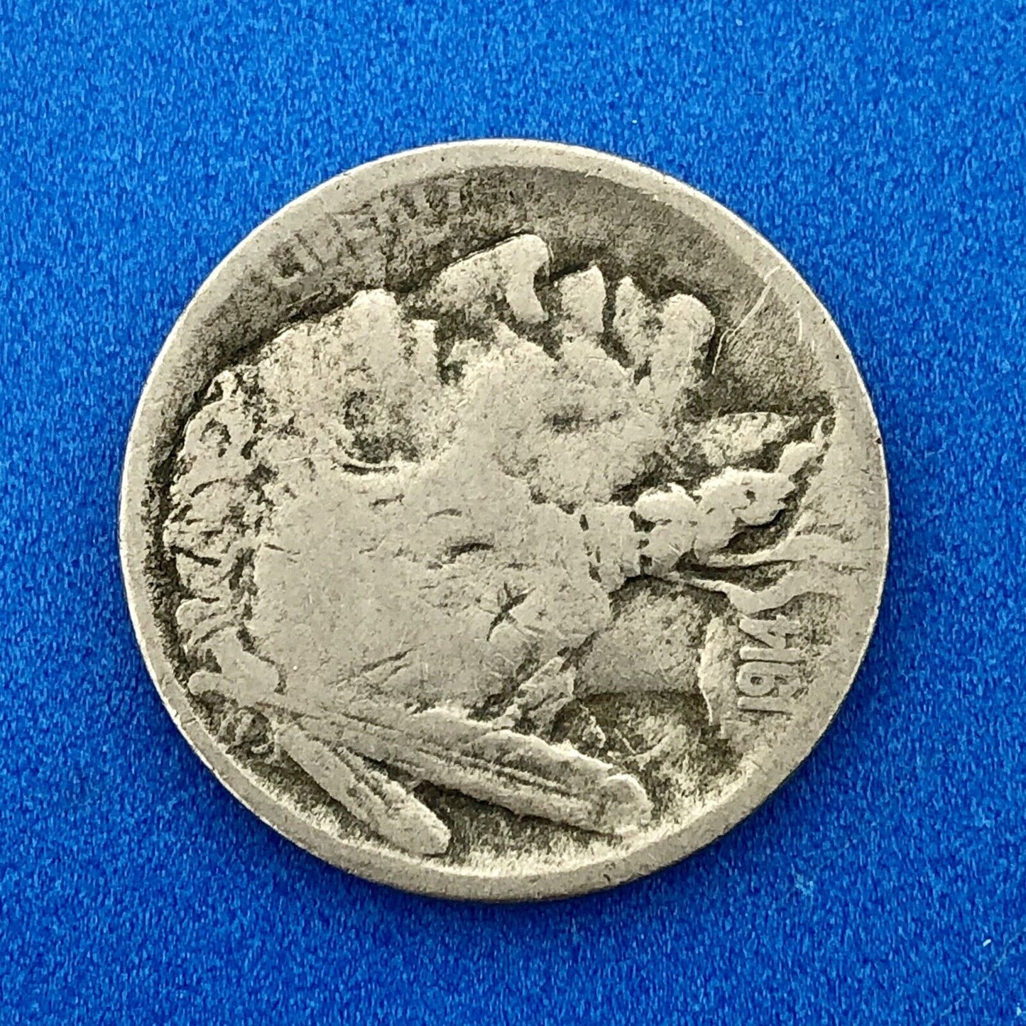 1914 S Indian Head Buffalo Nickel Better Key Scarce San Francisco Mint Coin