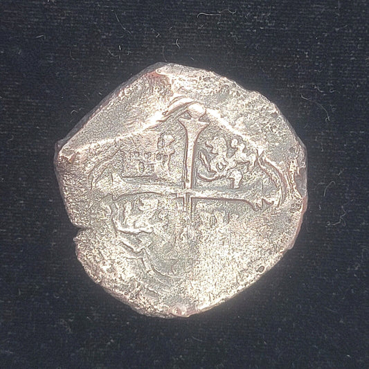 1618-1621 OMD Mexico 8 Reales Habsburg Shield/Cross of Jerusalem .931 Silver Cob