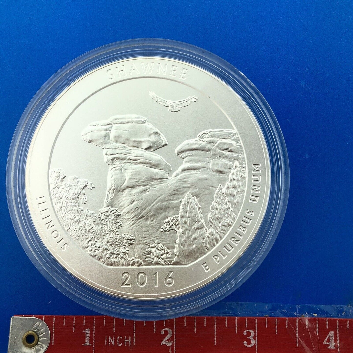 2016 America The Beautiful 5 Oz 999 Silver Shawnee Burnished Collectors OMP/COA