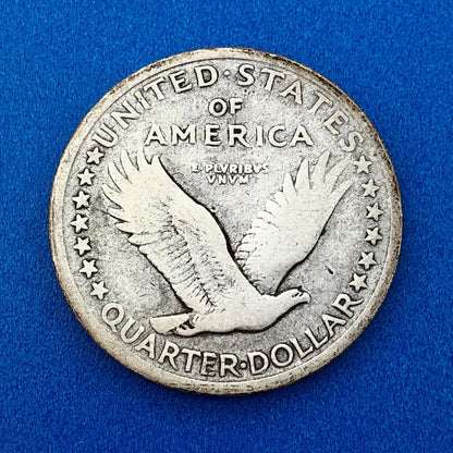 1917 P Silver Standing Liberty Quarter Dollar Type 1 Rare Key Philadelphia Coin