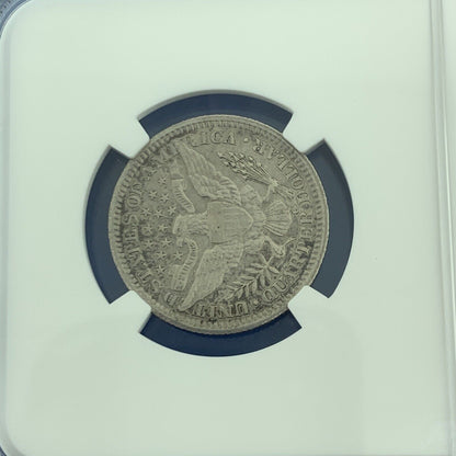 1907 O New Orleans 25c Barber Quarter 90% Silver Au Details NGC Cleaned Coin