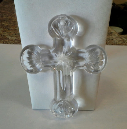 Waterford Crystal Cross Ornament Comes with Pouch