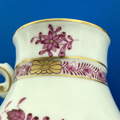 Vintage Herend Hugary Raspberry Chinese Bouquet Apponyi 4 Cup Coffee Pot w/Lid