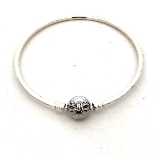 Designer PANDORA ALE 925 Sterling Silver Cubic Zirconia Bow Clasp Charm Bracelet