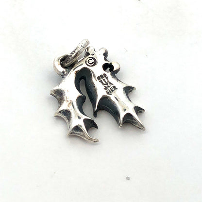 Retired James Avery 925 Sterling Silver Mistletoe Holly Berry Christmas Charm