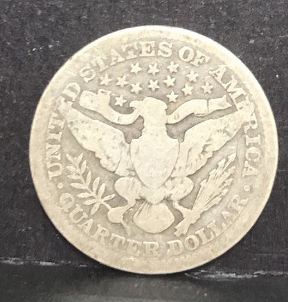 1914 P Silver Barber Quarter Better Key Date Philadelphia Coin Rare Scarce