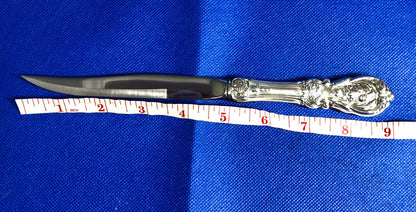 Vintage Reed & Barton Mirror Stele Sterling Silver Handle Francis I Steak Knife