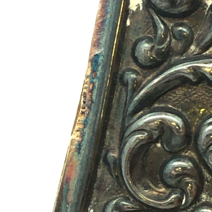Vintage Antique Sterling Silver 925 Fancy Wide Vesta Match Safe Case