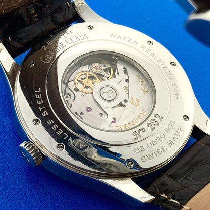 Zenith Grande Class Elite Reserve De Marche 030520685 Stainless Steel Watch