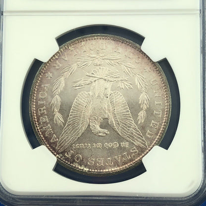 1880 S Morgan Silver Dollar Better Key San Francisco Sunset Tones NGC MS64 Coin