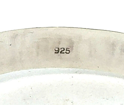 Estate 925 Sterling Silver Polished Hinged Cuff Bangle Bracelet
