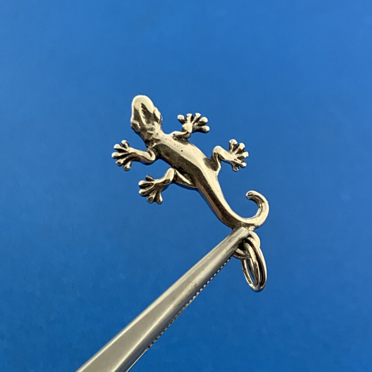 Designer Sterling Silver Lizard Chameleon Gila Monster Bracelet Pendant Charm