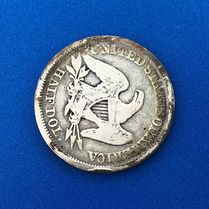 1854 P Silver Seated Liberty Half Dollar 50c Arrows Philadelphia Mint Coin
