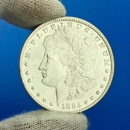 1885 P Morgan Silver Dollar $1 Better Rare Key Philadelphia Mint Coin White BU