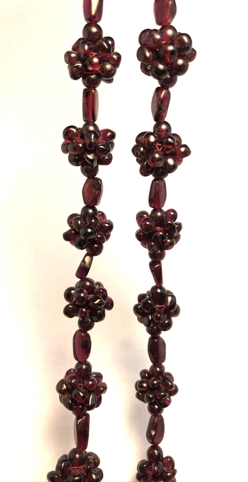 Vintage Amethyst Beaded Cluster Physical Healing Statement Necklace