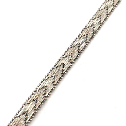 Designer Italy 925 Sterling Silver Florentine Polished Chevron Link Bracelet