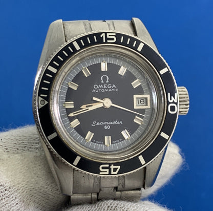 Omega Ladies Divers Seamaster 60 27mm Bakelite Bezel Rare Vintage Watch