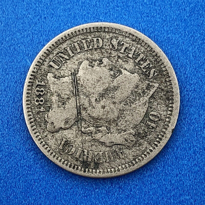 1881 P Nickel Three Cent Piece 3c Better Key Rare Scarce Philadelphia Coin