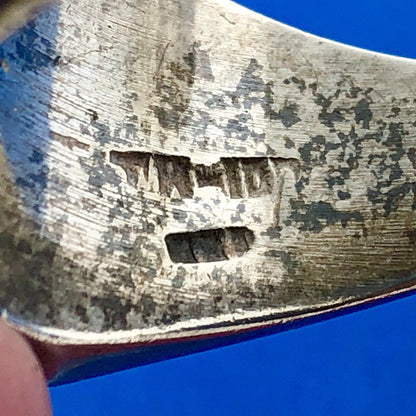 Vintage Taxco Mexico TH-107 Sterling Silver Malachite Men's Statement Dome Ring