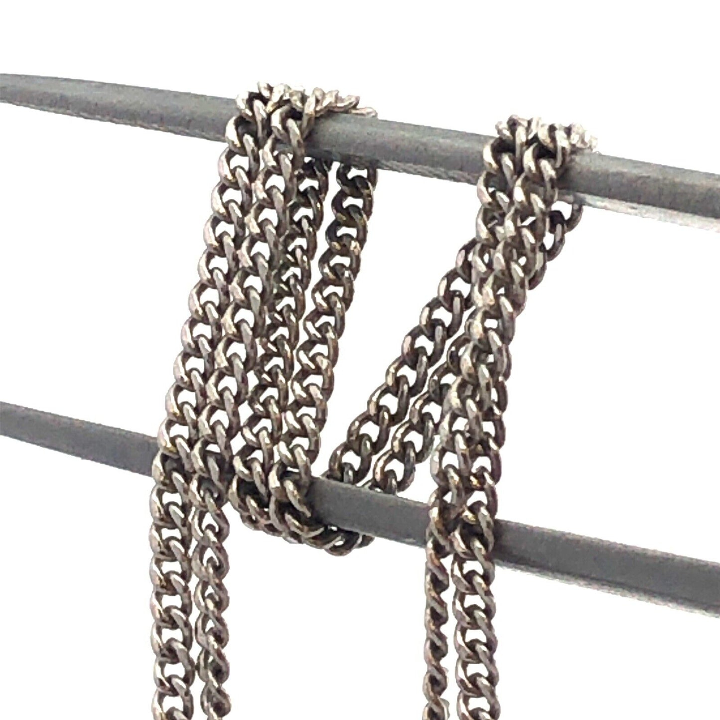 Designer 925 Sterling Silver Cubic Zirconia Cross Pendant Chain Necklace