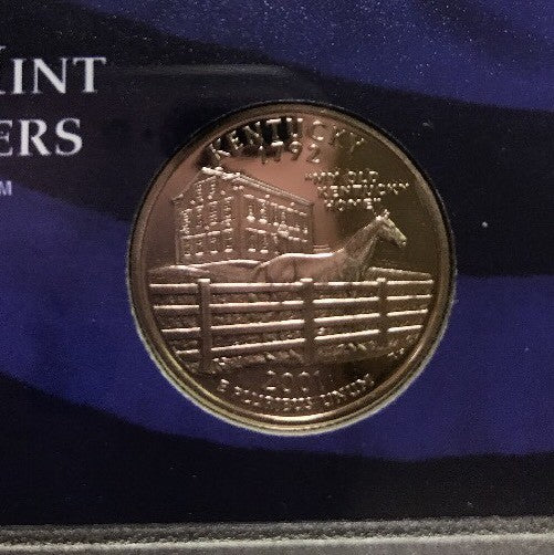 2001 S United States Mint Proof State Quarters Set 5 Coin Clad Set w/ Box/COA