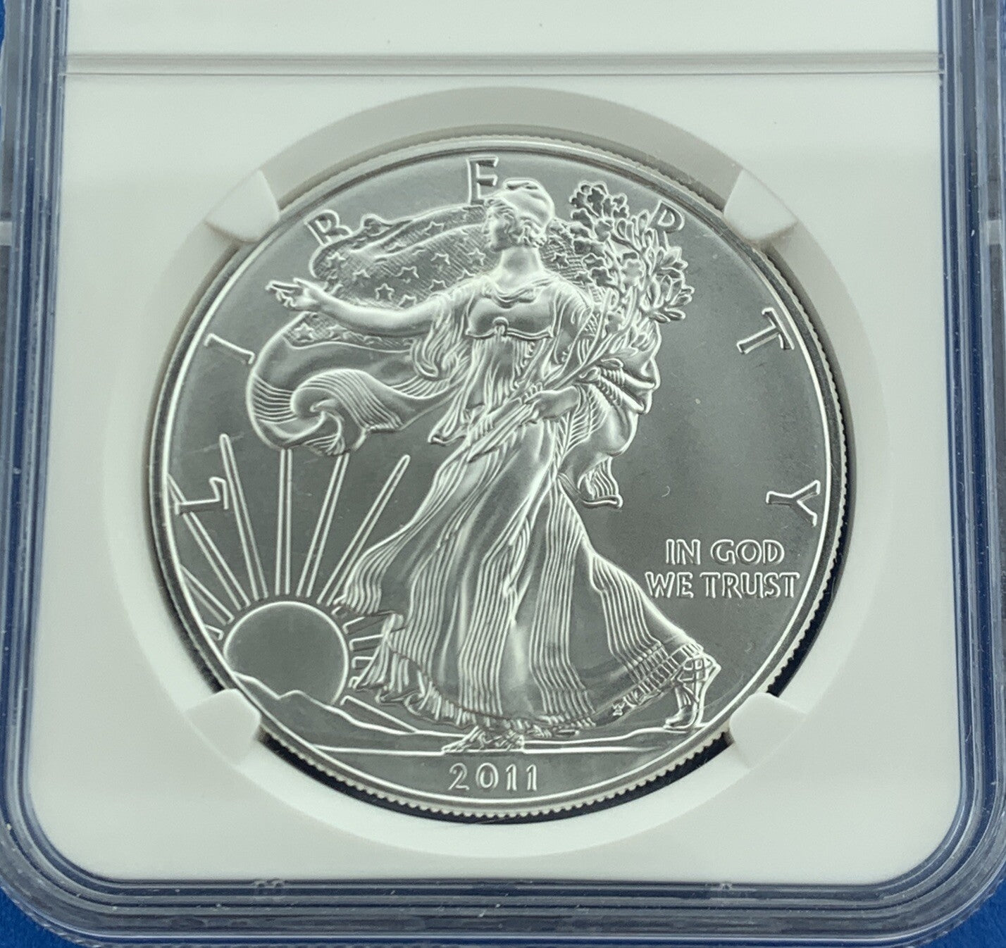2011 $1 Silver Eagle 1oz 999 Fine Silver NGC MS70 25th Anniversary Early Release