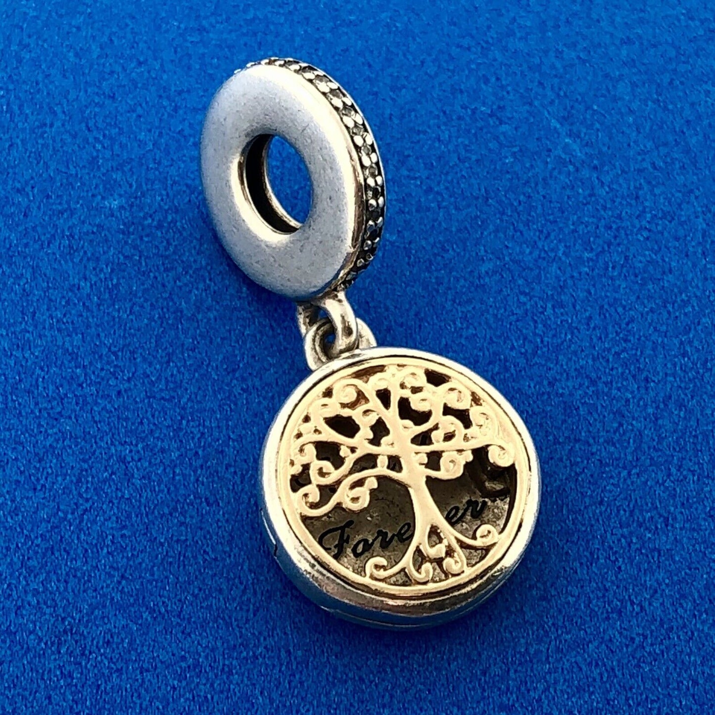 Authentic Pandora Sterling Silver 925 ALE Family Roots Charm 791988CZ