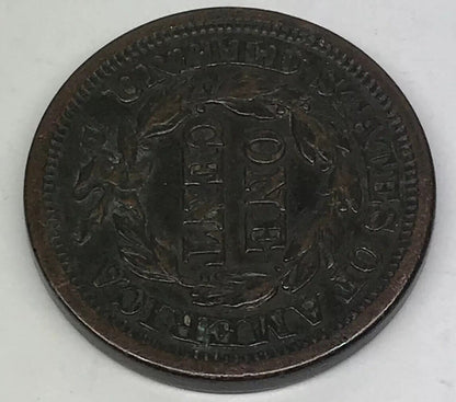 1846 Braided Hair Large Cent Small Date Early American Copper Coinage Brown