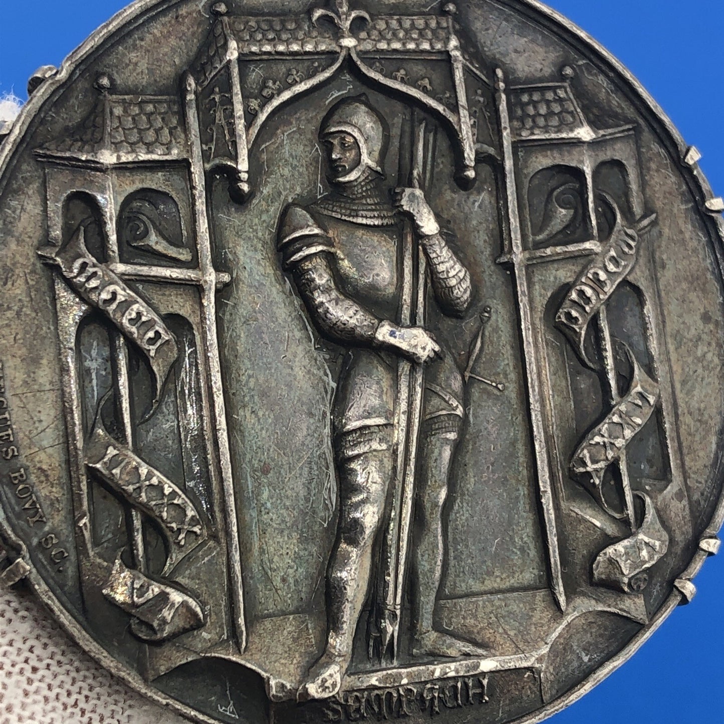 Sterling Silver 925 Battle of Sempach Switzerland 1885 Commemorative Coin Medal