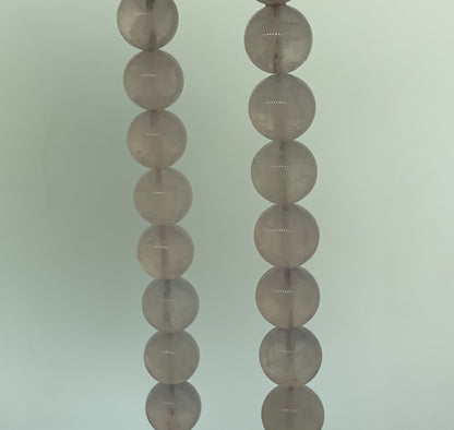 Mignon Faget 925 Sterling Silver Rose Quartz Jasper Moon Snail Beaded Necklace