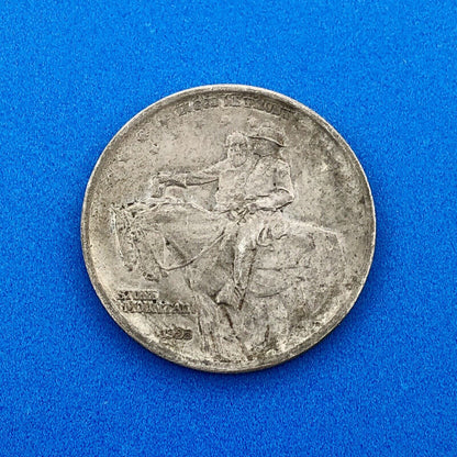 1925 P Stone Mountain Commemorative .900 Silver Half Dollar AU Rare Coin