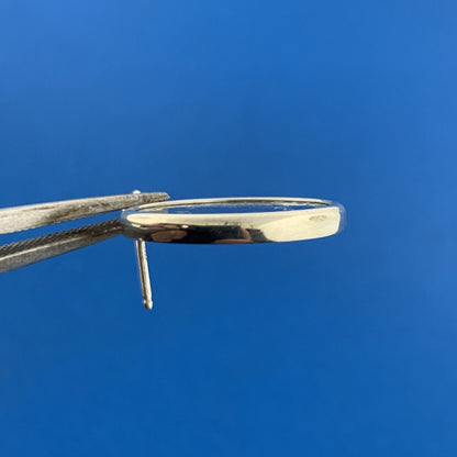 Stunning Sterling Silver 925 Italian Republic 1992 Coin Stud Dangle Earrings