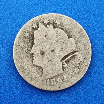 1894 P Liberty Head Nickel Five Cents 5c Better Key Rare Philadelphia Mint Coin