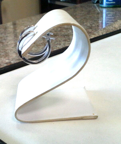 14k White Gold ZEI Diamond Hoop Earrings