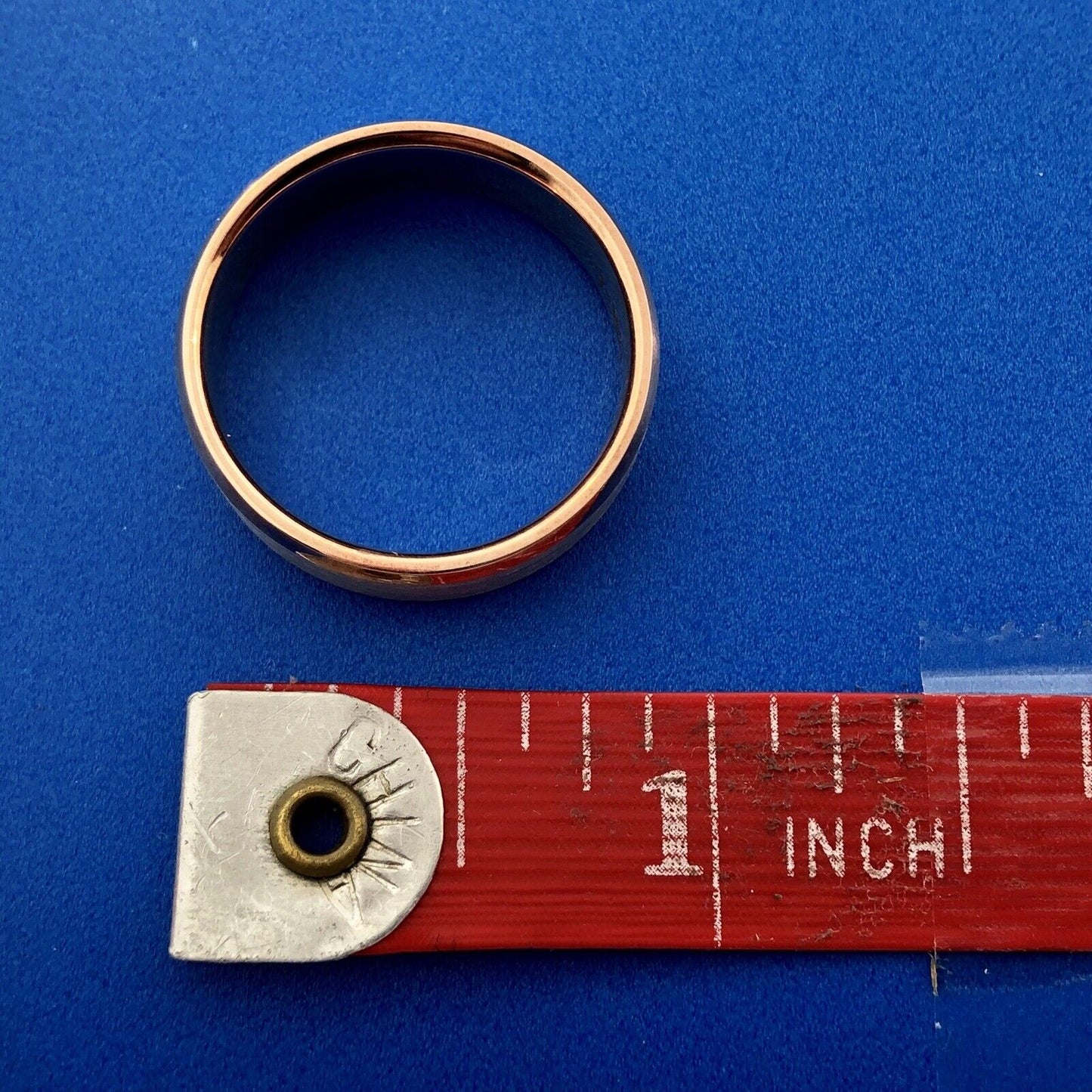 Popular 10K White Rose Gold Brushed Polished 7 MM Unisex Wedding Cigar Band Ring