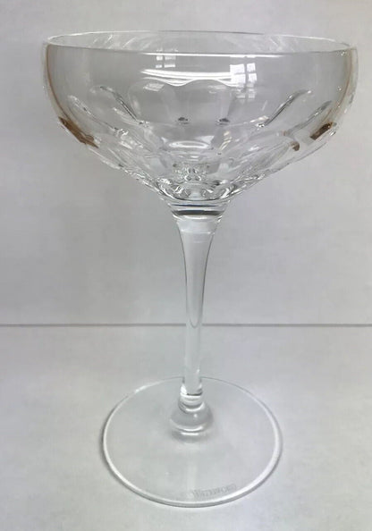 Vintage Waterford Tall Sherbet Champagne Pedestal Glass Elegant Bar Stemware