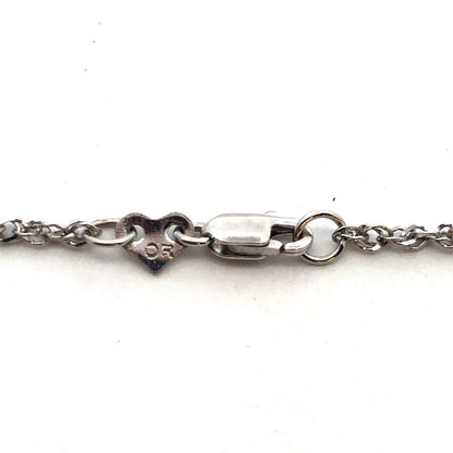 Designer 14K White Gold Diamond Infinity Eternity Anniversary Pendant Necklace