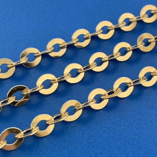 Stunning Vermeil Sterling Silver 925 Oval Link 24" Chain Necklace