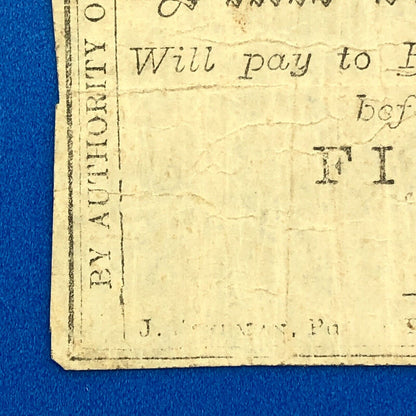 1861 State Of North Carolina 5 Cents 5c Civil War Obsolete State Scrip Note