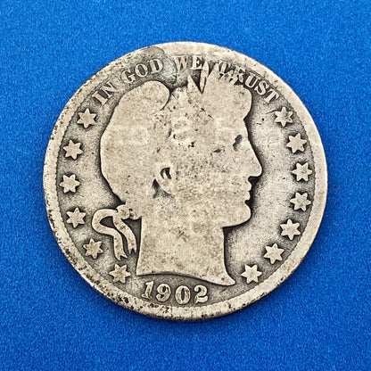 1902 O Silver Barber Half Dollar Better Key Date Rare Scarce New Orleans Coin