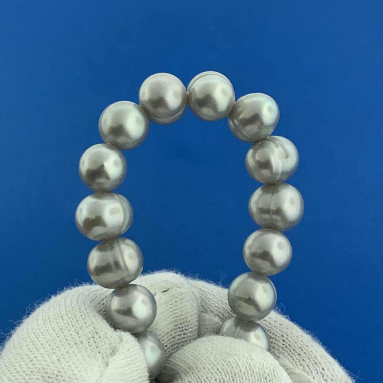 Designer Honora Gray Green Red White Pearl 4 Strand String Bracelet Set