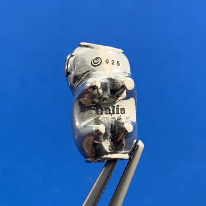 Authentic KALIA 925 Sterling Silver Little Piggy Hog Slide Bracelet Charm
