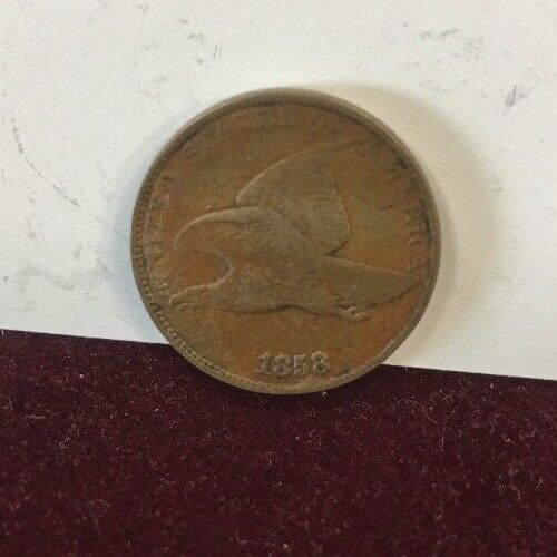 1858 1C Flying Eagle Cent Large Letters US Coinage