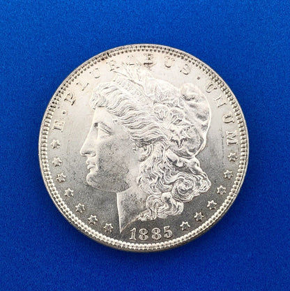 1885 P Morgan Silver Dollar $1 Better Rare Key Philadelphia Mint Coin White BU