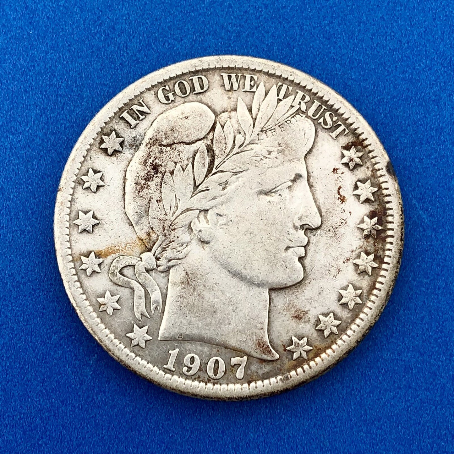 1907 O Silver Barber Half Dollar Better Key Date New Orleans Coin Rare Scarce