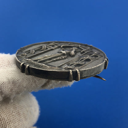 Sterling Silver 925 Battle of Sempach Switzerland 1885 Commemorative Coin Medal