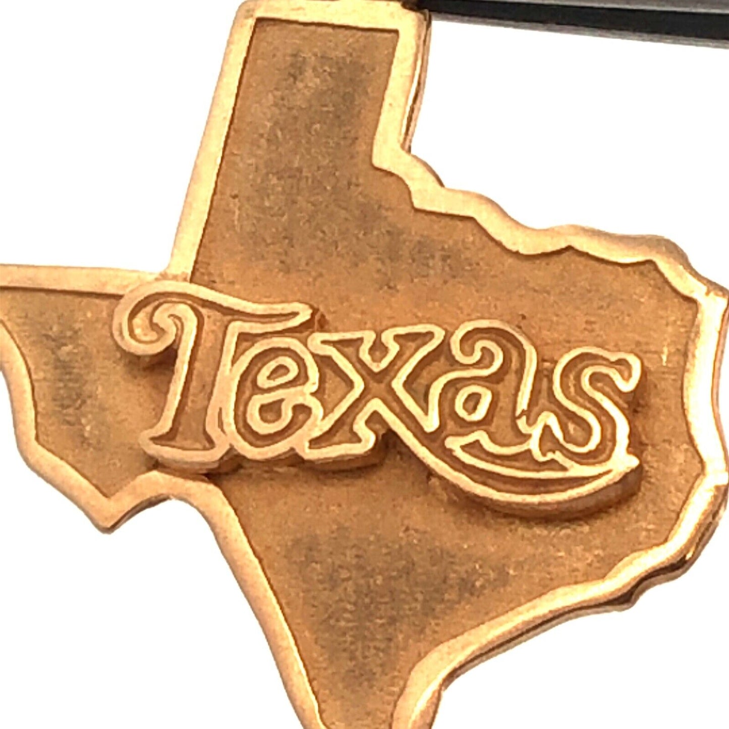 Designer 14K Yellow Gold Texas State USA Map Pendant