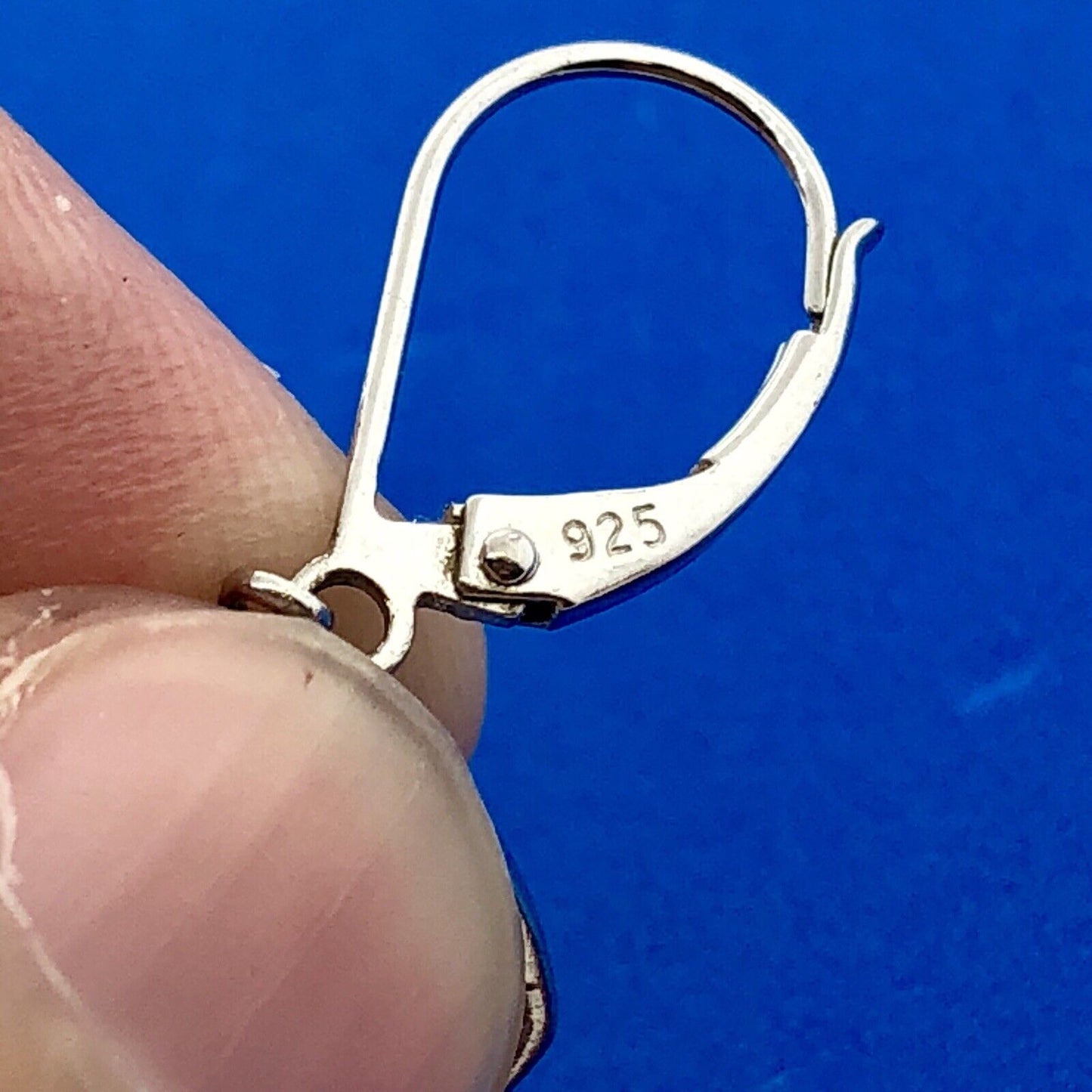 Designer Sterling Silver 925 Diamond Snowflake Flower Cluster Dangle Earrings